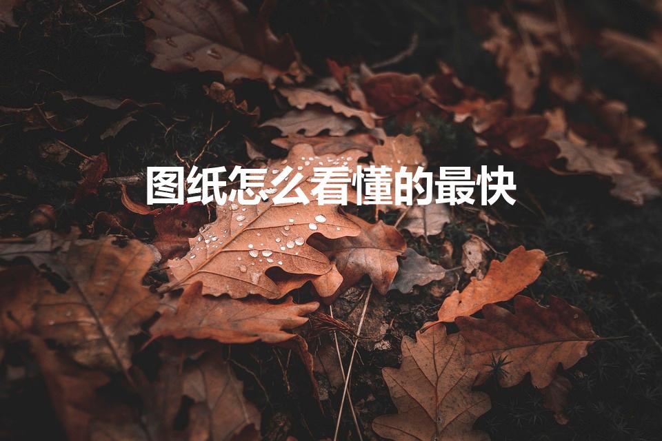 图纸怎么看懂的最快（怎么快速学会看建筑图纸）