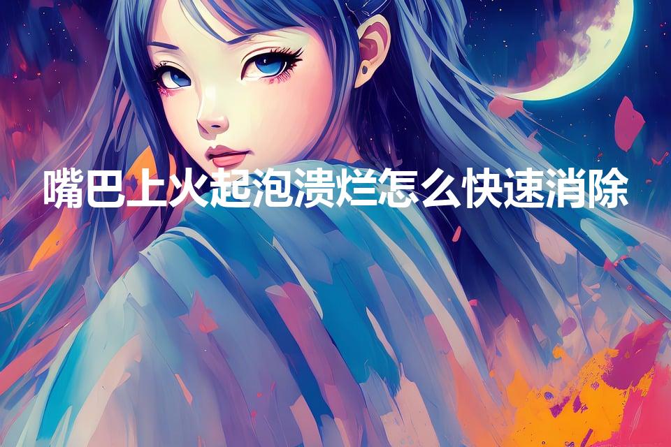 嘴巴上火起泡溃烂怎么快速消除（嘴角起泡上火如何快速消除）
