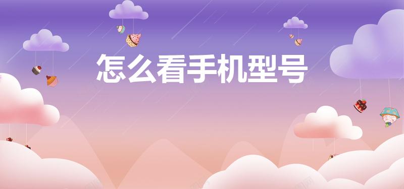 怎么看手机型号（手机的型号在哪里看）