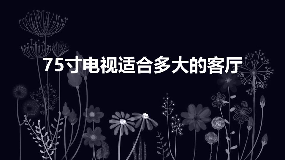 75寸电视适合多大的客厅（电视75寸适合多大客厅）