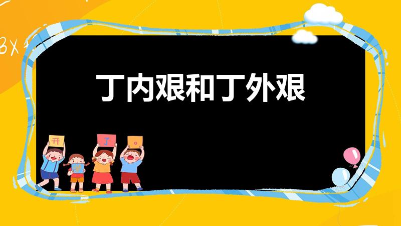 丁内艰和丁外艰（丁外艰和丁内艰的意思是什么）