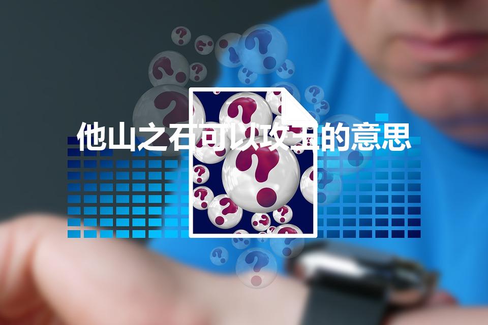 他山之石可以攻玉的意思（“它山之石可以攻玉”是什么意思）