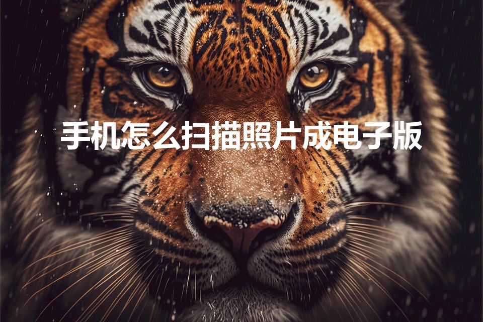 手机怎么扫描照片成电子版（如何用手机扫描图片成电子版）