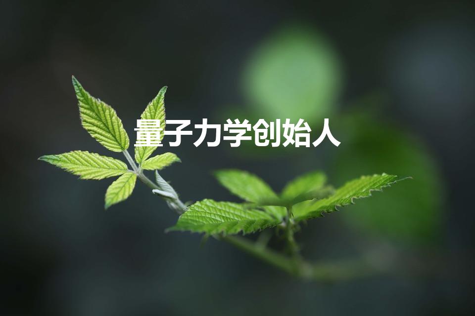 量子力学创始人（量子力学是谁奠基的。）