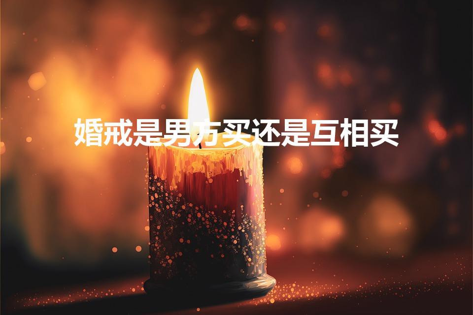 婚戒是男方买还是互相买（对戒是男方买还是互买）