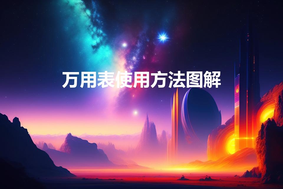 万用表使用方法图解（万用表使用方法图解大全）