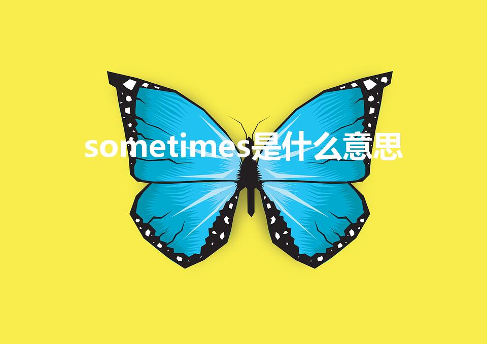 sometimes是什么意思（sometimes啥意思）