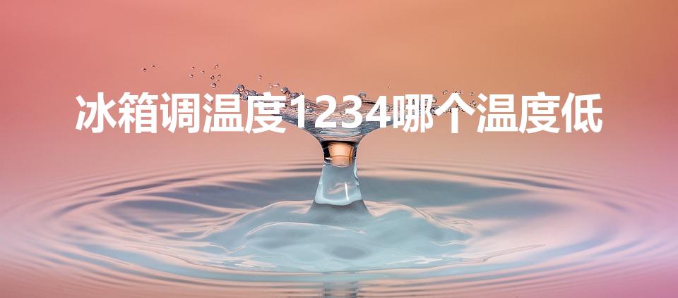 冰箱调温度1234哪个温度低