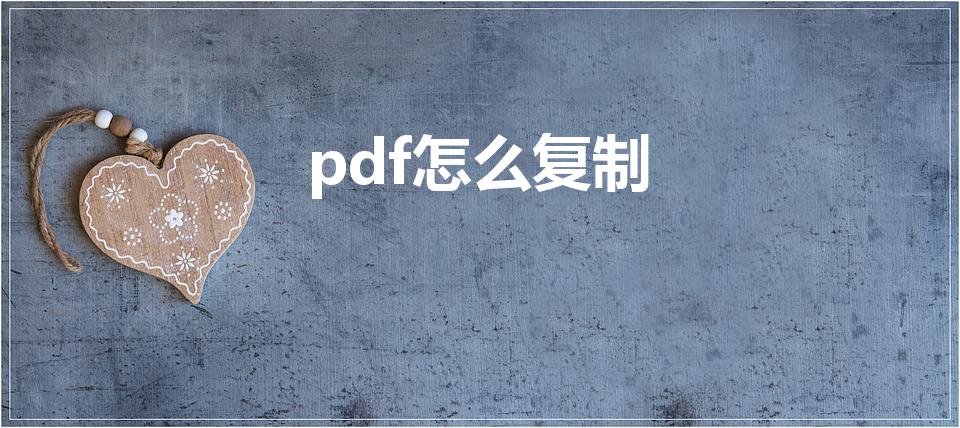 pdf怎么复制（pdf的文字怎么复制出来）