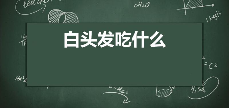 白头发吃什么（四种食物改善白头发有效果）