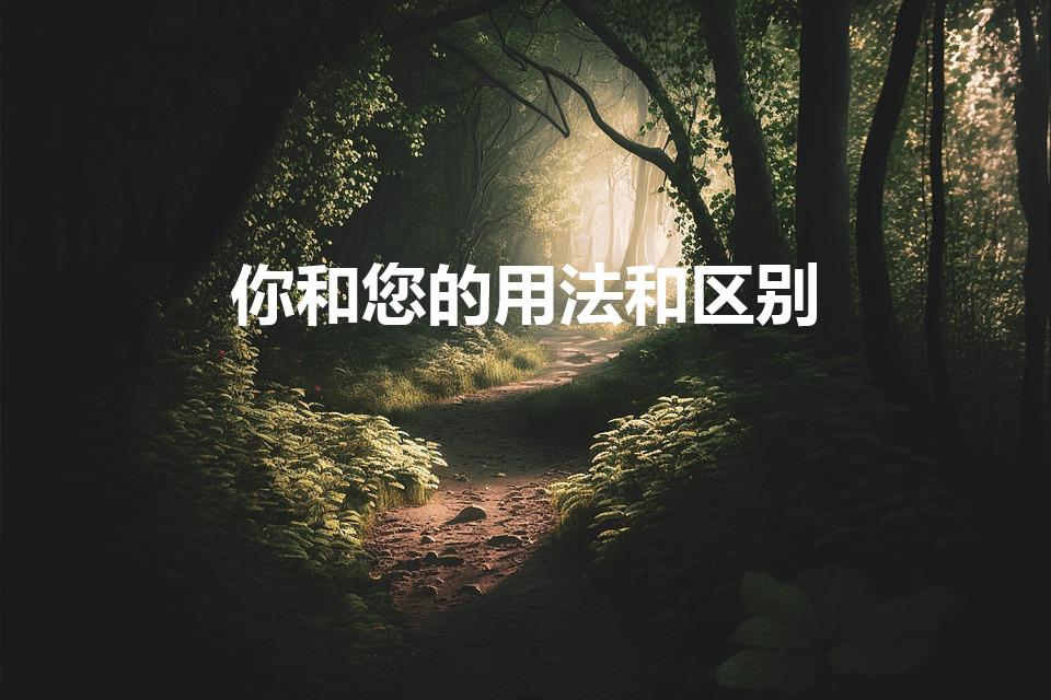 你和您的用法和区别（你和您的区别,及具体用法!!!）