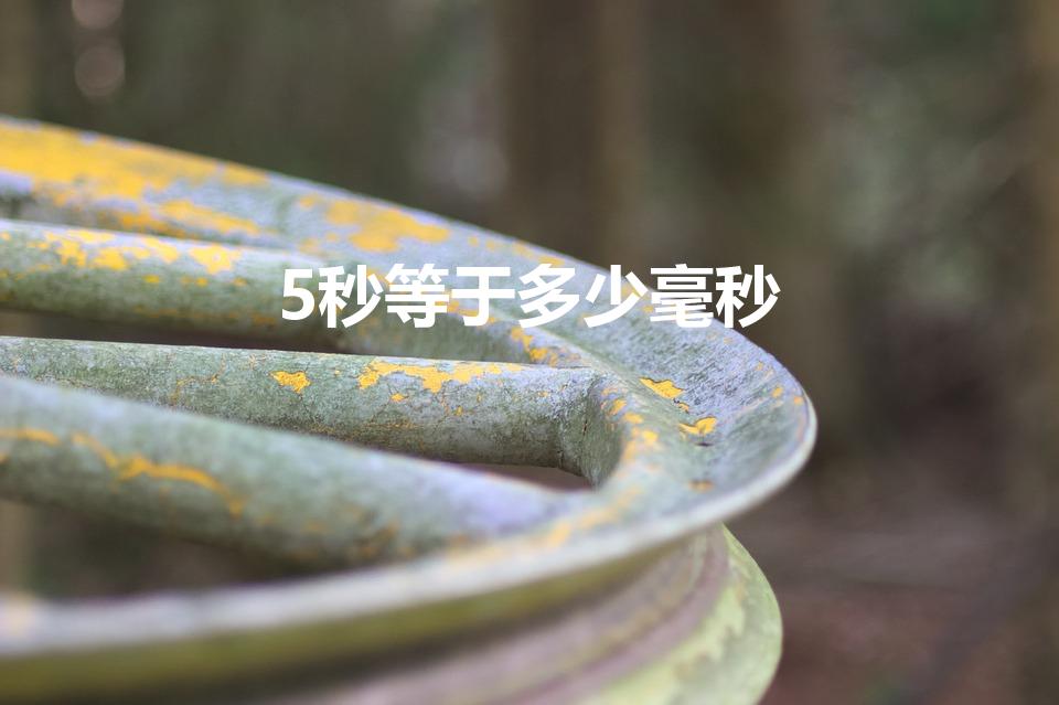 5秒等于多少毫秒（秒和毫秒的换算公式是什么）