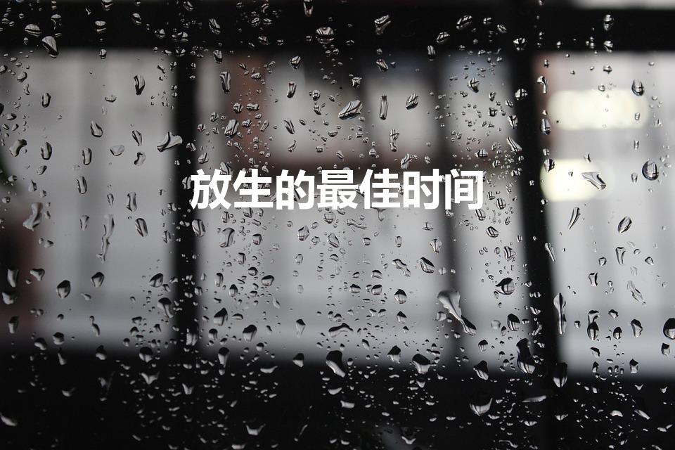 放生的最佳时间（什么时间放生比较好）