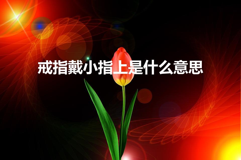 戒指戴小指上是什么意思（戒指戴在小指上是什么意思）
