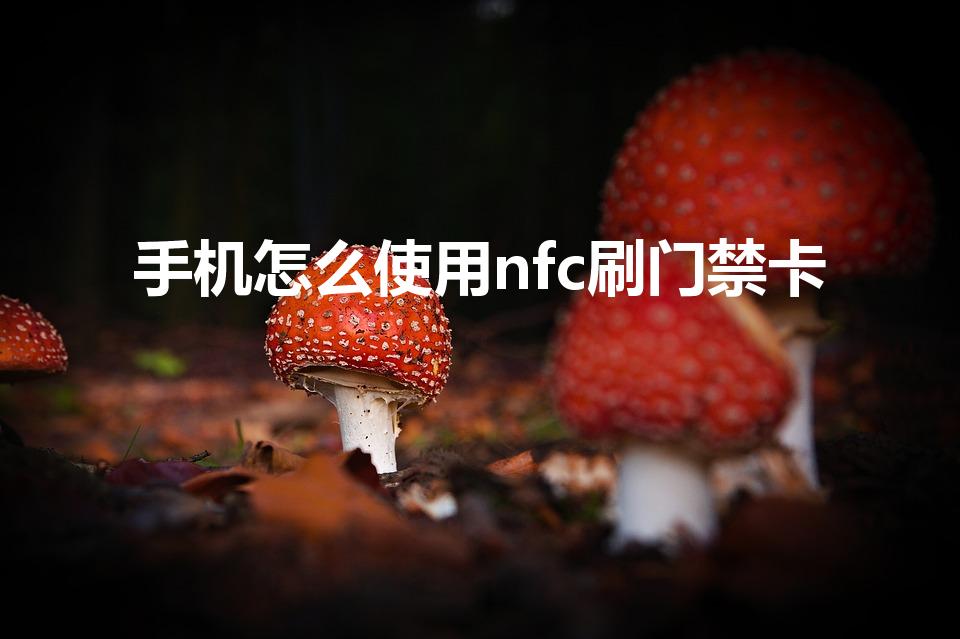 手机怎么使用nfc刷门禁卡（手机的nfc怎么使用门禁卡）