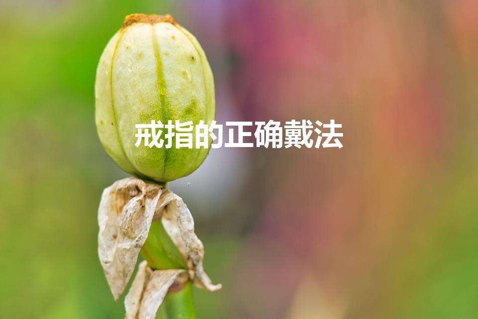 戒指的正确戴法（戒指怎么戴才正确）