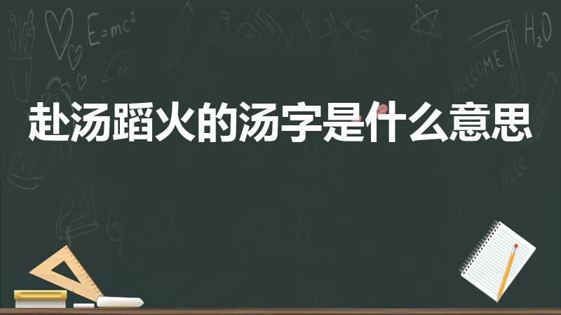 赴汤蹈火的汤字是什么意思（赴汤蹈火的汤是什么意思）