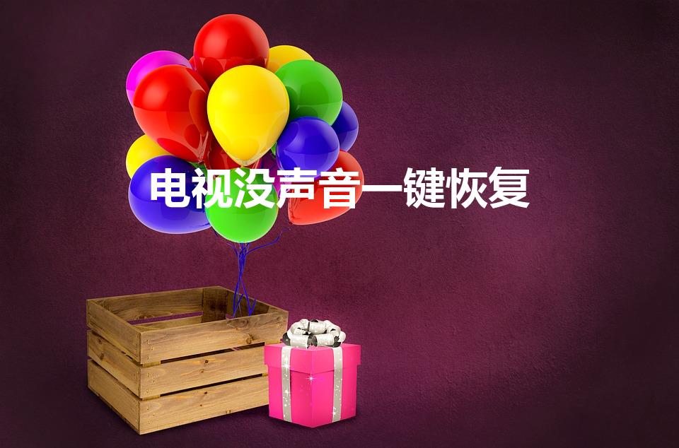 电视没声音一键恢复（海信电视机没声音了要怎样恢复）