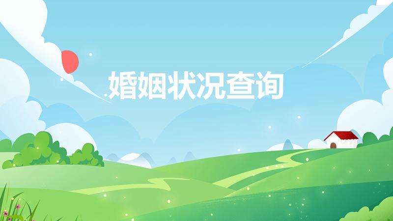 婚姻状况查询（婚姻状况在哪里可以查询）
