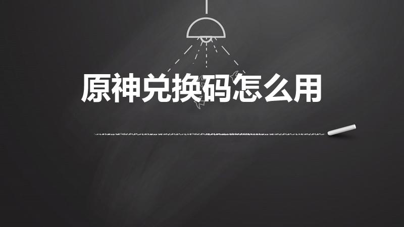 原神兑换码怎么用（元神兑换码怎么使用）