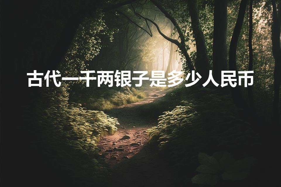 古代一千两银子是多少人民币（古代的白银多少钱一两）
