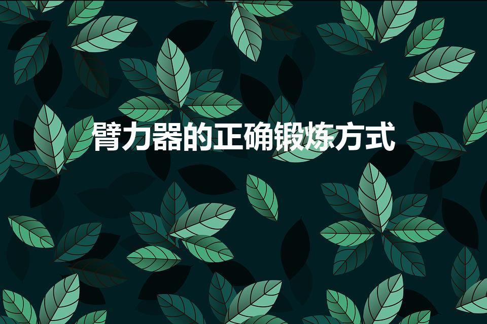 臂力器的正确锻炼方式（臂力器怎么锻炼效果最好,最费力）