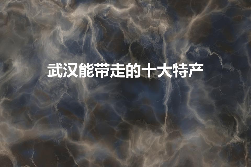 武汉能带走的十大特产（武汉有哪些可以带走的特产）