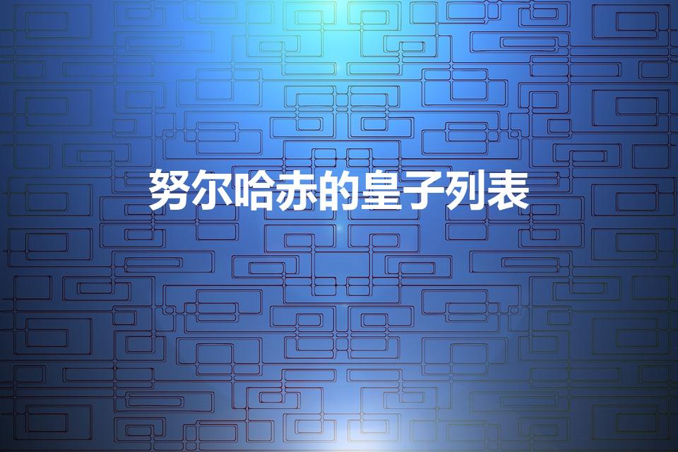 努尔哈赤的皇子列表（努尔哈赤有几个皇子都是谁）