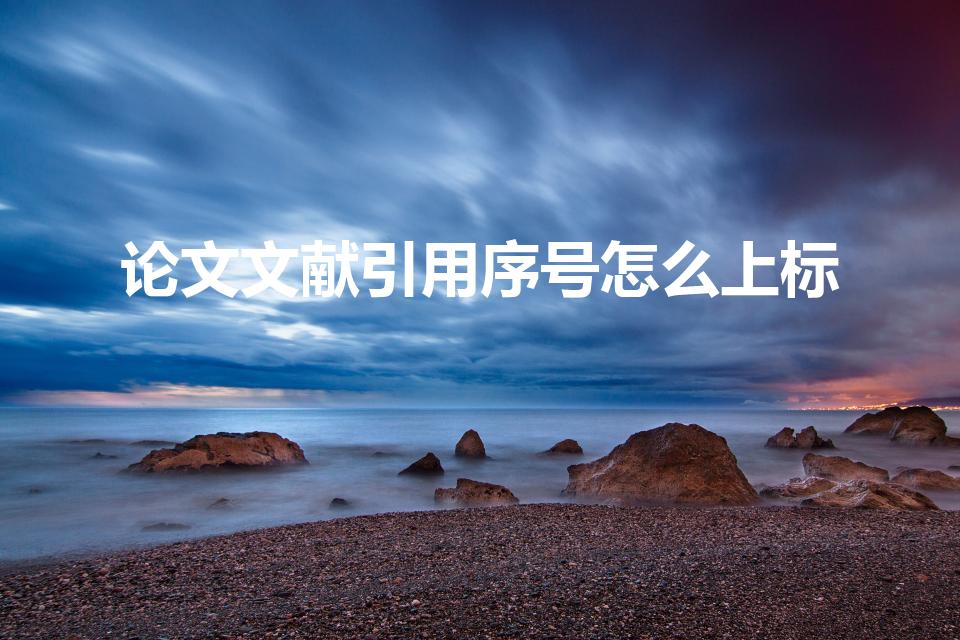 论文文献引用序号怎么上标（引用文献如何标注右上角）