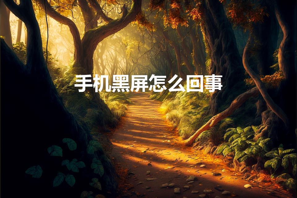 手机黑屏怎么回事（手机突然黑屏是怎么回事）