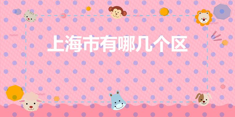 上海市有哪几个区（上海有几个区）