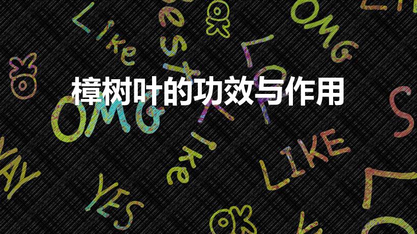 樟树叶的功效与作用（樟树的功效是什么樟树药用）