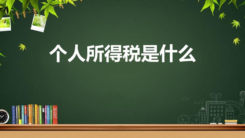 个人所得税是什么（什么是个人所得税）