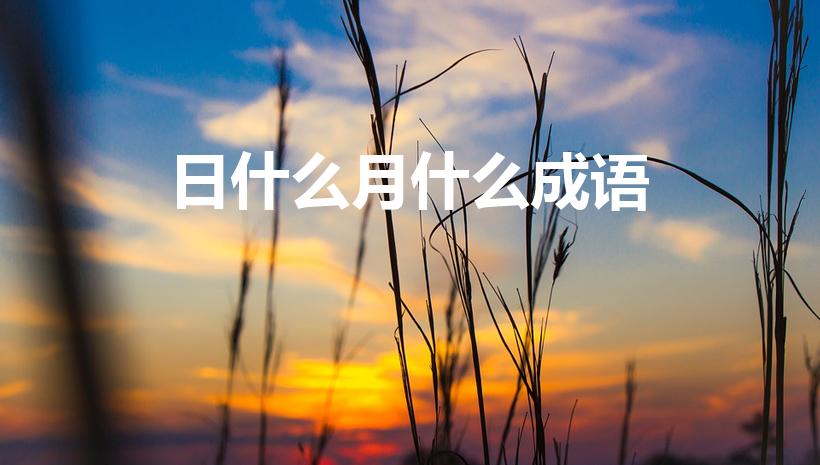 日什么月什么成语（日()月()的成语有哪些）
