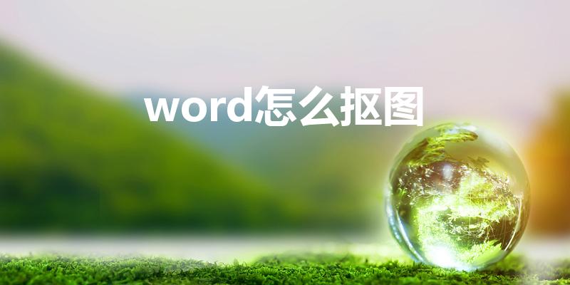 word怎么抠图（使用Word抠图的方法）