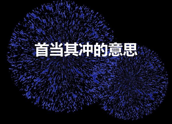 首当其冲的意思（首当其冲的意思是什么）