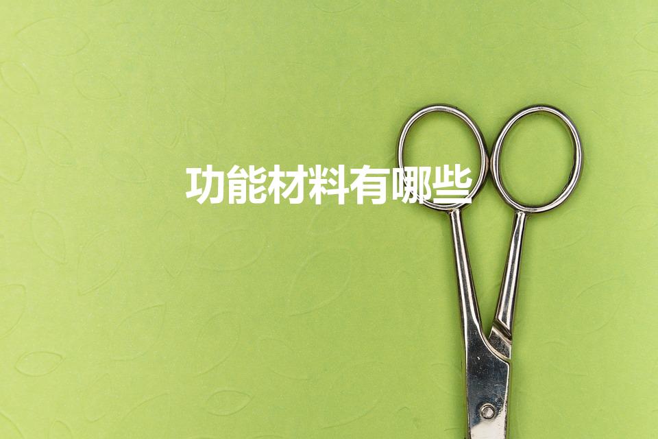 功能材料有哪些（常用的功能材料有哪些）