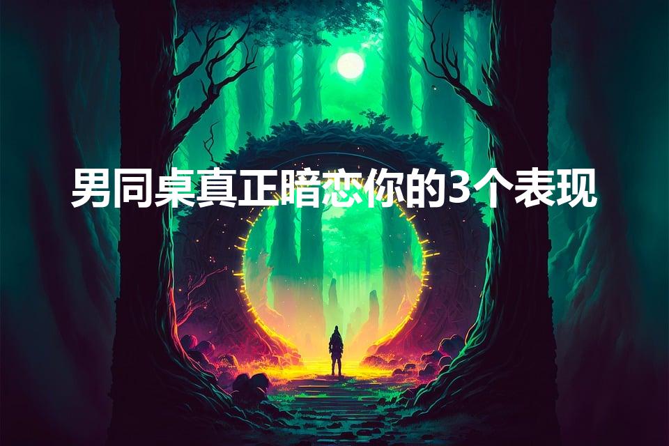 男同桌真正暗恋你的3个表现