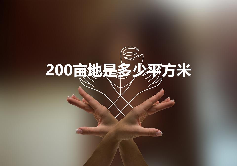 200亩地是多少平方米（两百亩等于多少平方米）