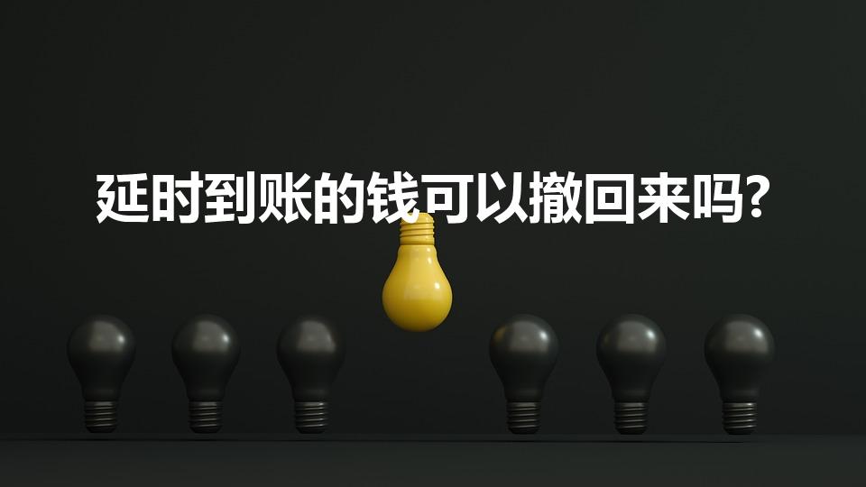 延时到账的钱可以撤回来吗?（微信延迟到账的钱可以撤回吗）