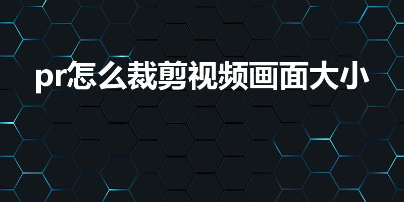 pr怎么裁剪视频画面大小（PR裁剪视频大小怎么裁剪）