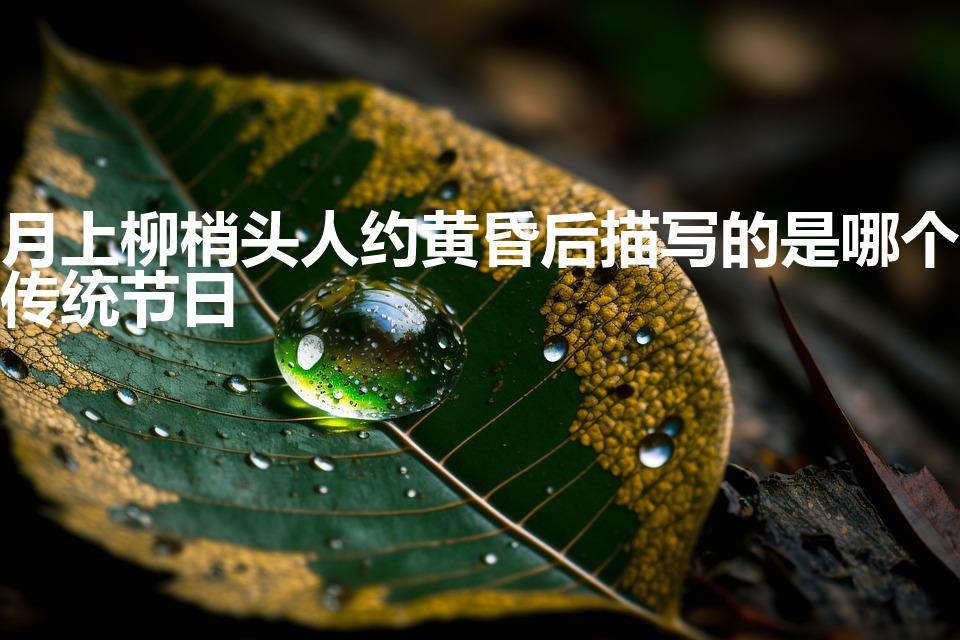 月上柳梢头人约黄昏后描写的是哪个传统节日