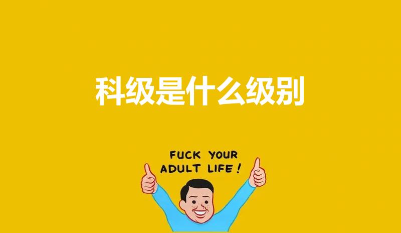 科级是什么级别（科级干部是多大的官）
