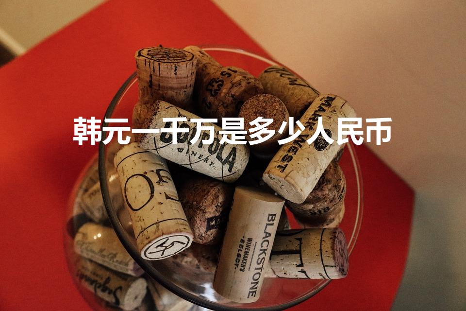 韩元一千万是多少人民币（一千万韩元等于多少人民币）