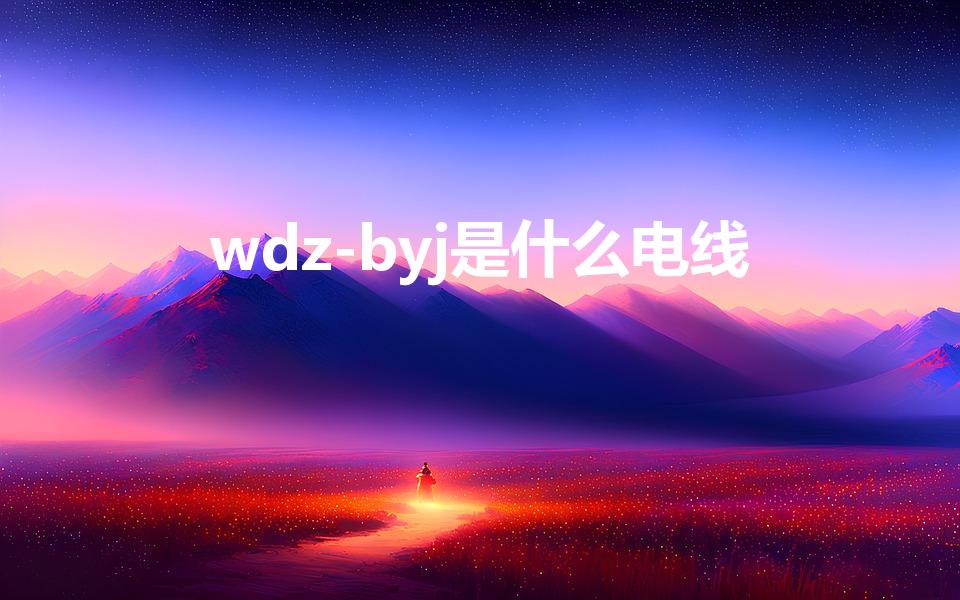 wdz-byj是什么电线（wdzbyj是什么电线）