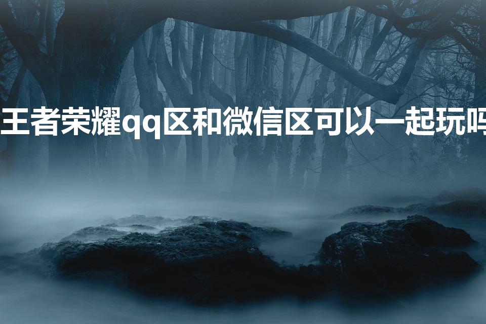 王者荣耀qq区和微信区可以一起玩吗