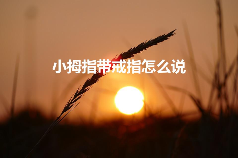 小拇指带戒指怎么说（小拇指带戒指的含义怎么说）
