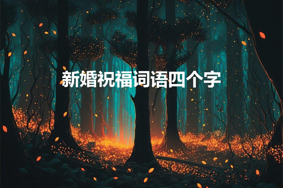 新婚祝福词语四个字（祝福结婚的词语四个字）