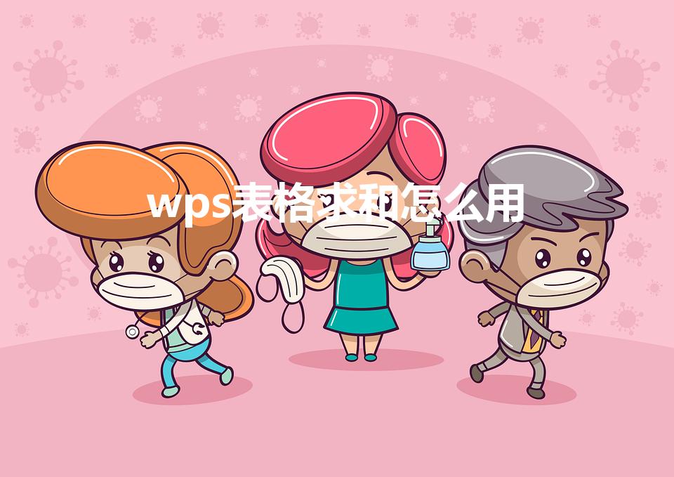 wps表格求和怎么用（wps怎么自动求和）