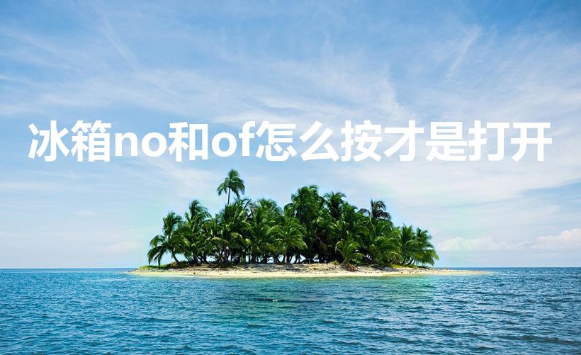 冰箱no和of怎么按才是打开